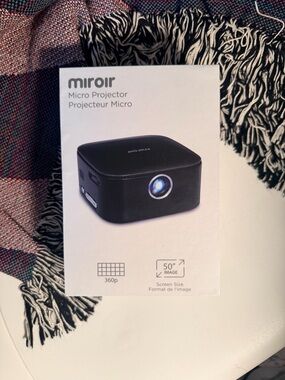 Black Micro Projector - Compact Portable Video Projector